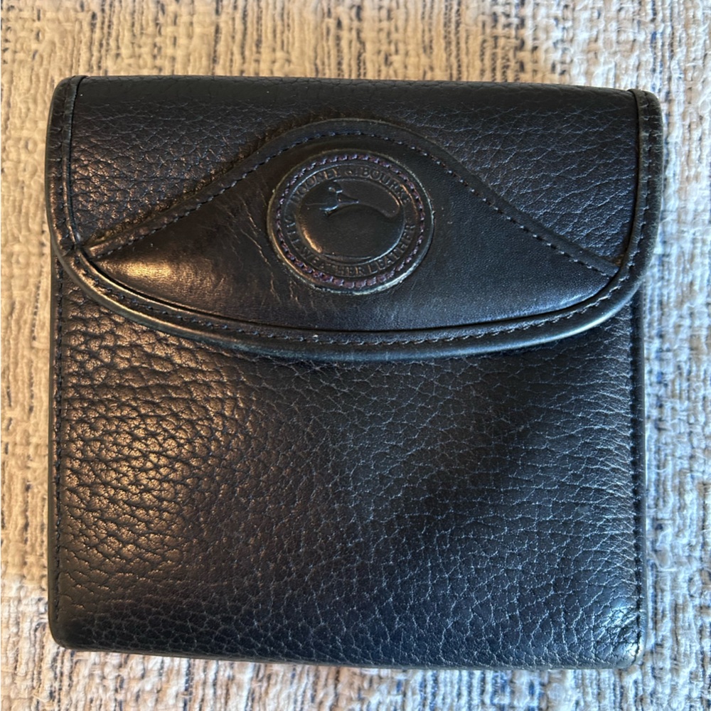 Vintage Dooney and Burke Black Leather Wallet